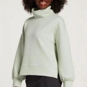 Calia by Carrie Underwood Women Cloud
Extended Mock Neck Textured Sweatshirt